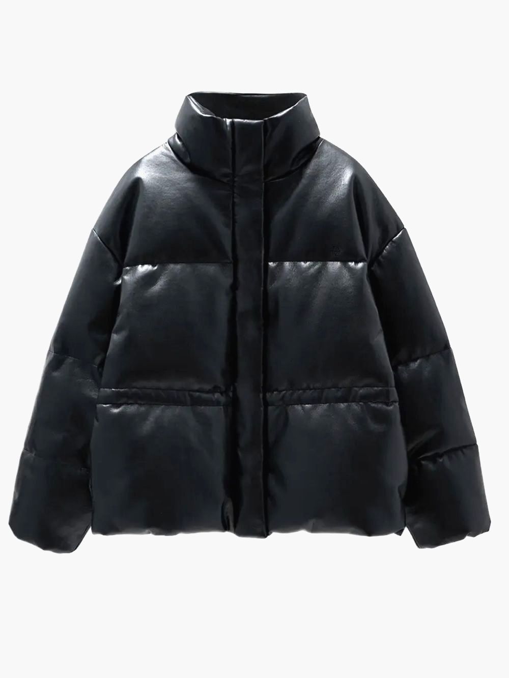 ANINE BING Insanely Cool Leather Oslo Puffer Jacket Coat XS/S NWT $700!!